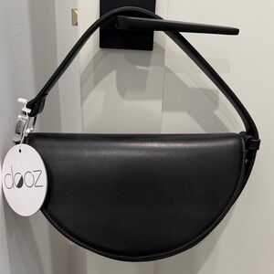 Dooz Black Half-Moon Shoulder Bag NWT